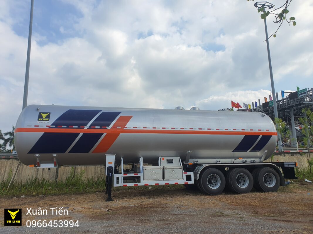 Sơ mi rơ mooc bồn chở khí LPG (Gas) 52 khối