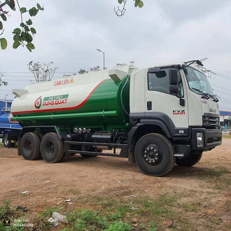 Xe bồn Isuzu fvz chở xăng dầu 18 khối