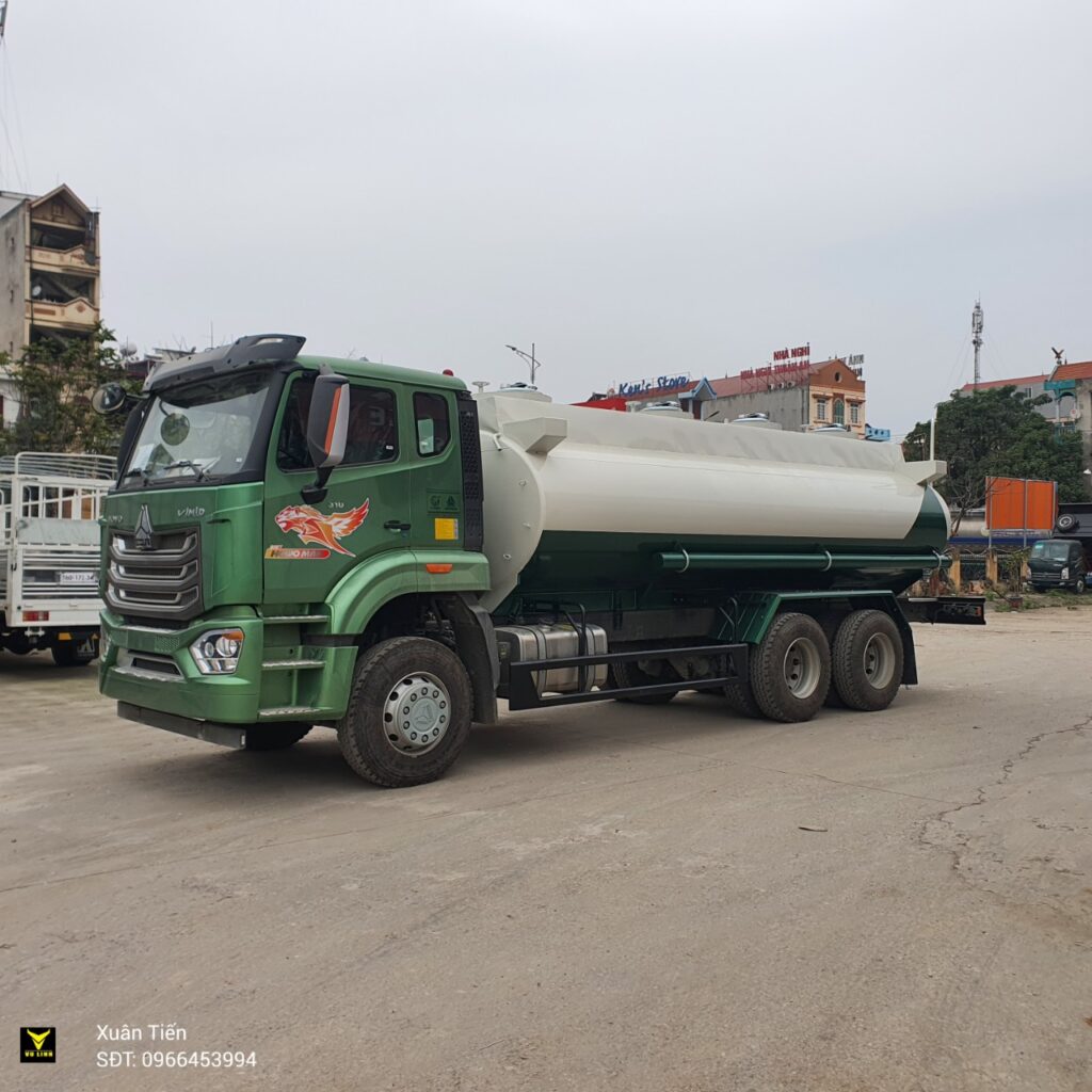 Xe Bồn Howo Man bồn chở xăng dầu 18 khối