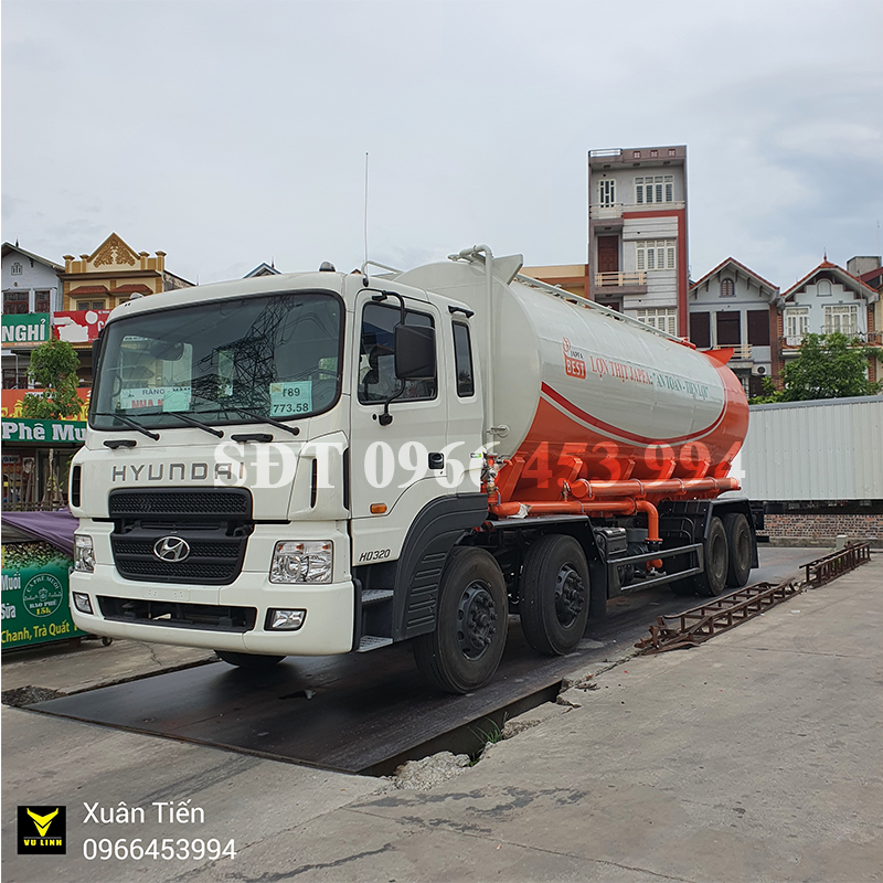 Xe Hyundai Bồn Chở Cám 30 Khối