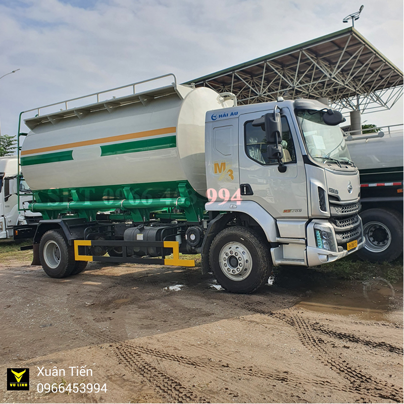 Xe Chenglong bồn chở cám 15 khối