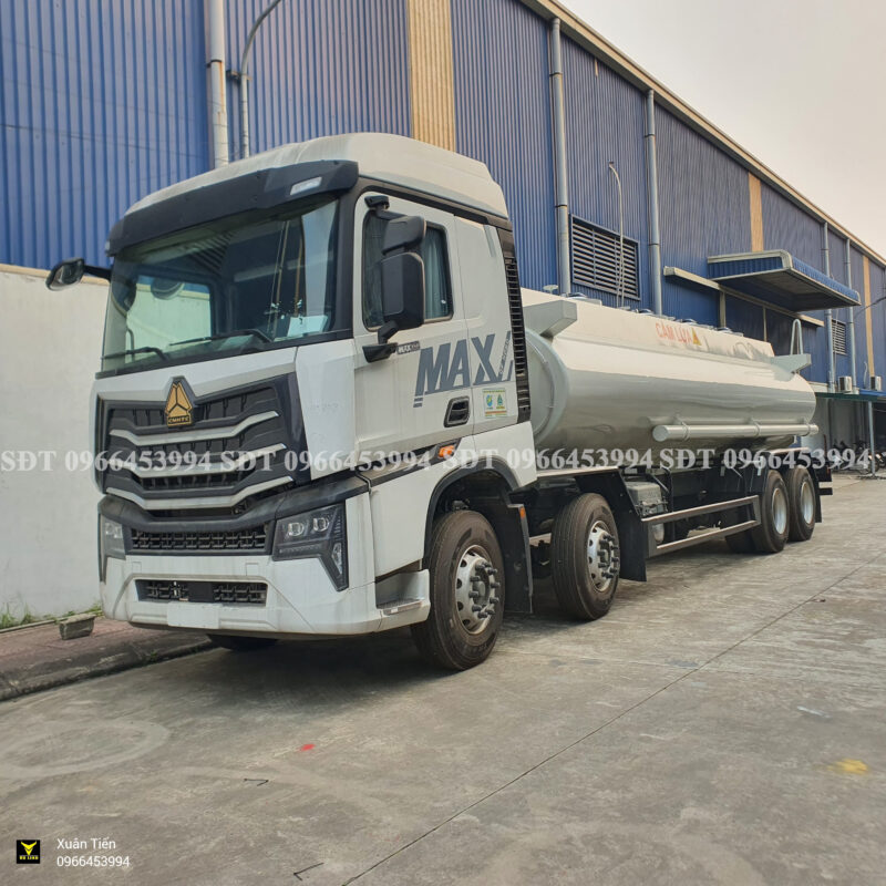Xe bồn Howo Max chở xăng 22 khối