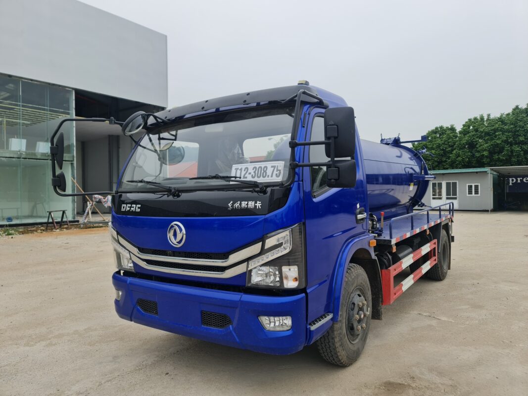 Xe Dongfeng hút bùn 5 khối