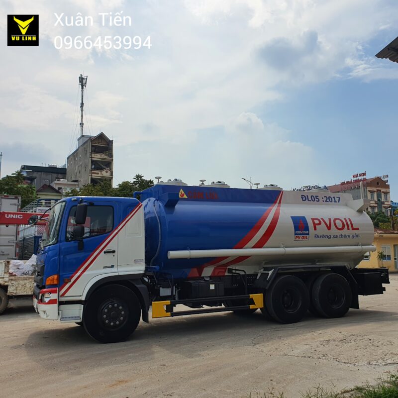 Xe Hino chở xăng 18 khối