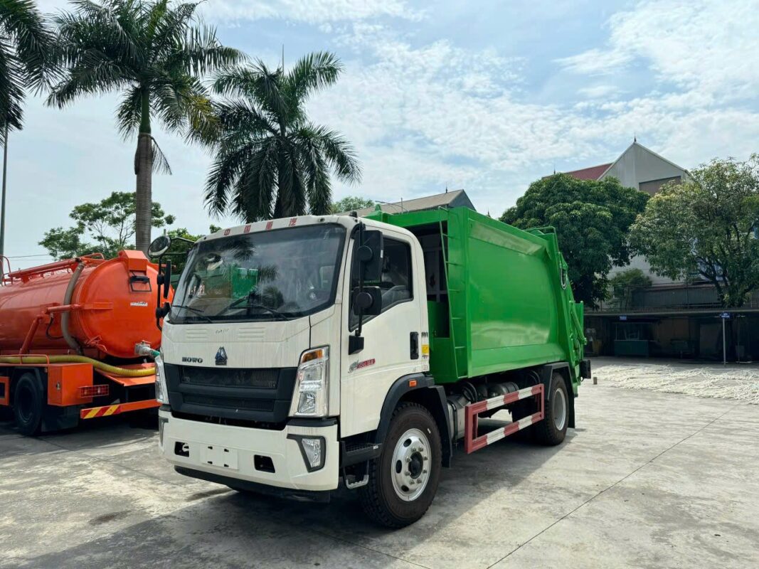 Xe Howo ép rác 12 khối