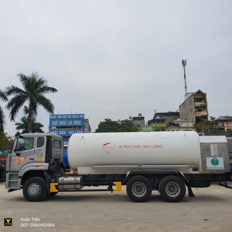 Xe Chở Khí Oxy Hóa Lỏng 8 Khối