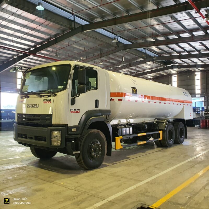 Xe Bồn ISUZU Chở Khí Hóa Lỏng CO2 12 Khối
